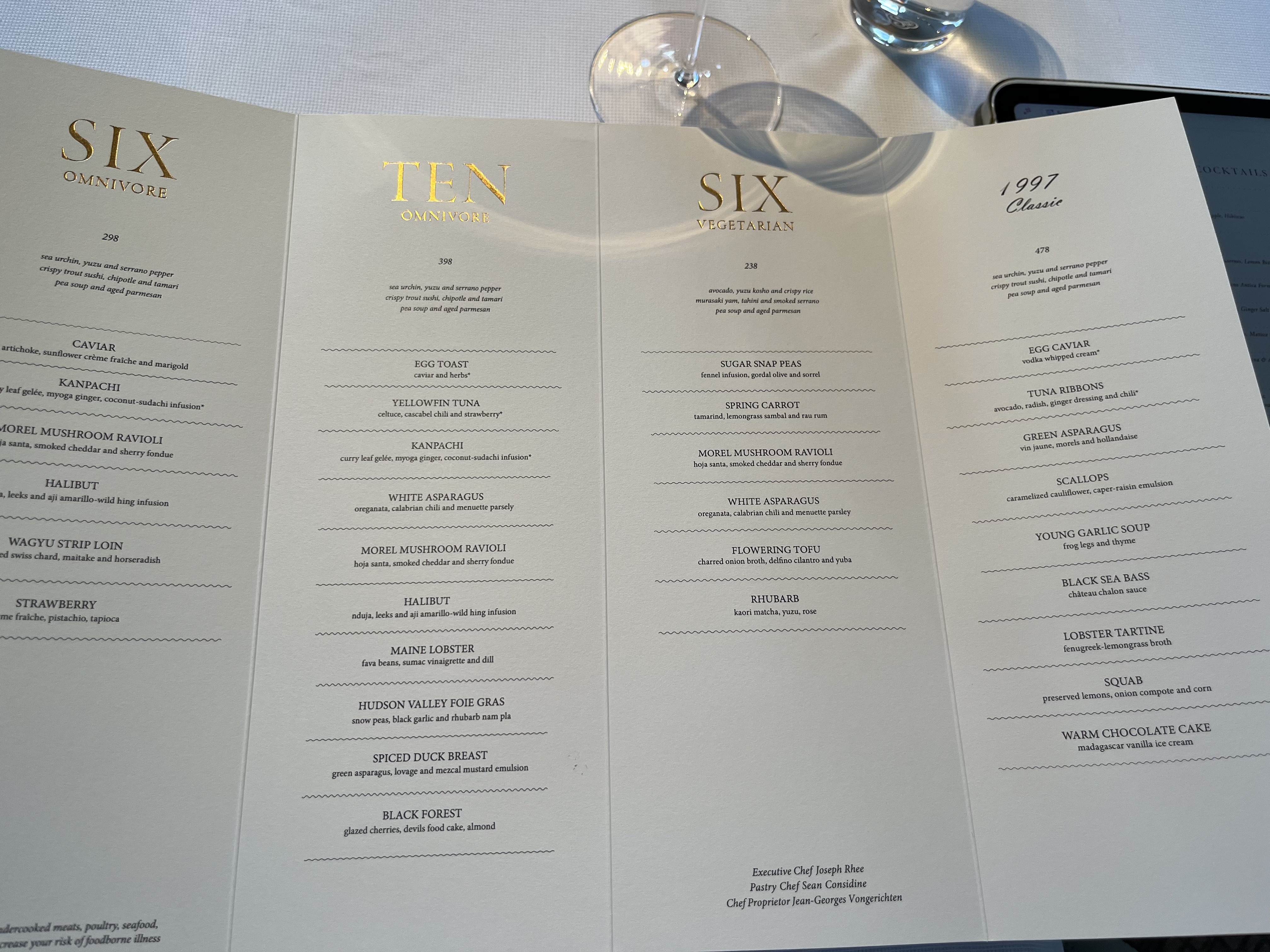 Lunch menu, visit 2